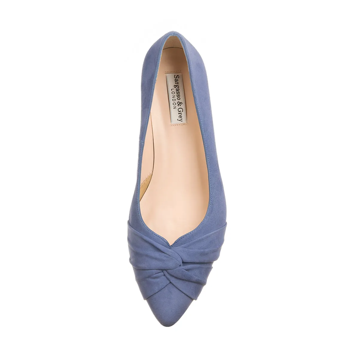High Heel Shoes Wedding Tandi Extra-Wide Fit Kitten Heels - Cornflower Blue