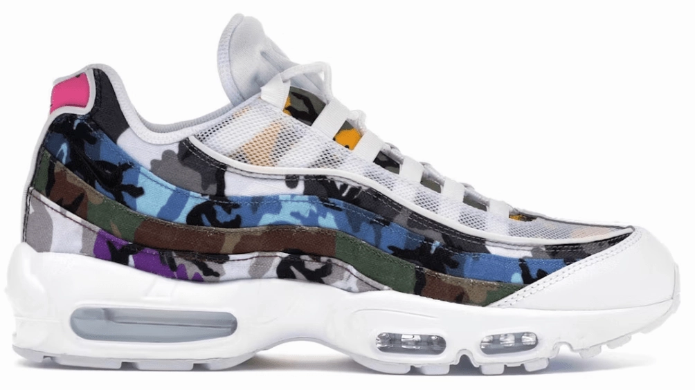 Nike Air Max 95 ERDL Party White Nike Id Basketball Shoes