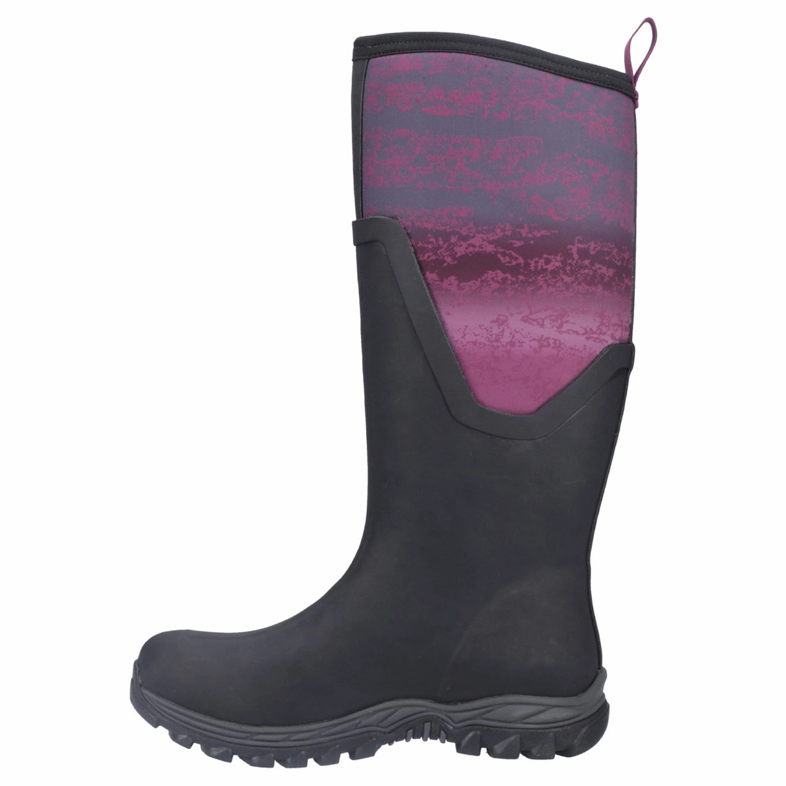 Muck Boot Arctic Sport II Tall Synthetic Textile Women's Knee High Magenta Digi Fade Print Boots Knee High Boots With Flat Heel