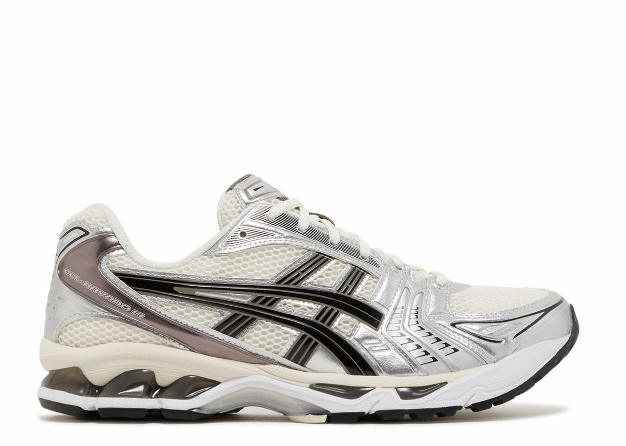 Asics Gel-Kayano 14 Cream Black Metallic Plum Sports Shoes Asics