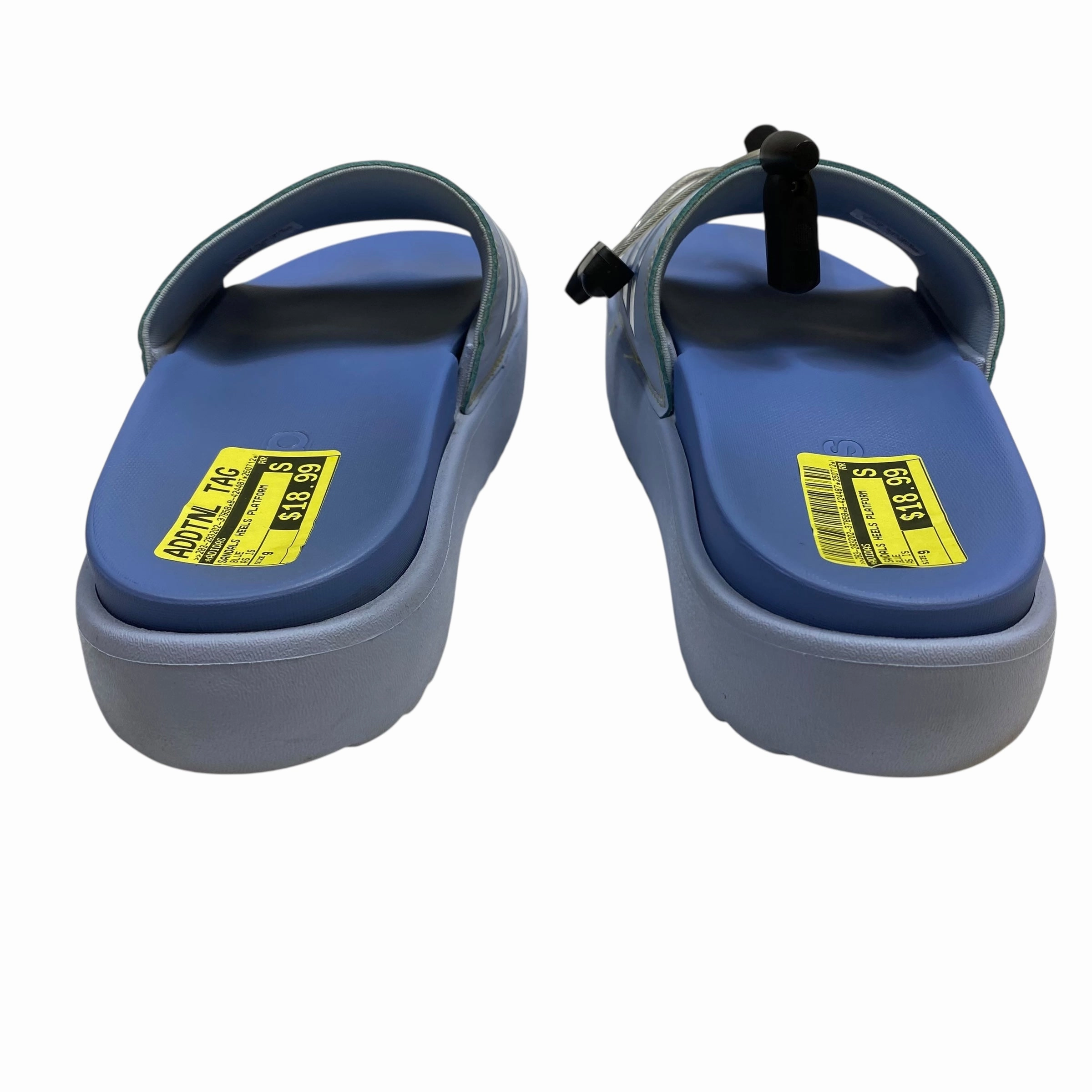 Dog In High Heels Sandals Heels Platform By Adidas In Blue, Size:9