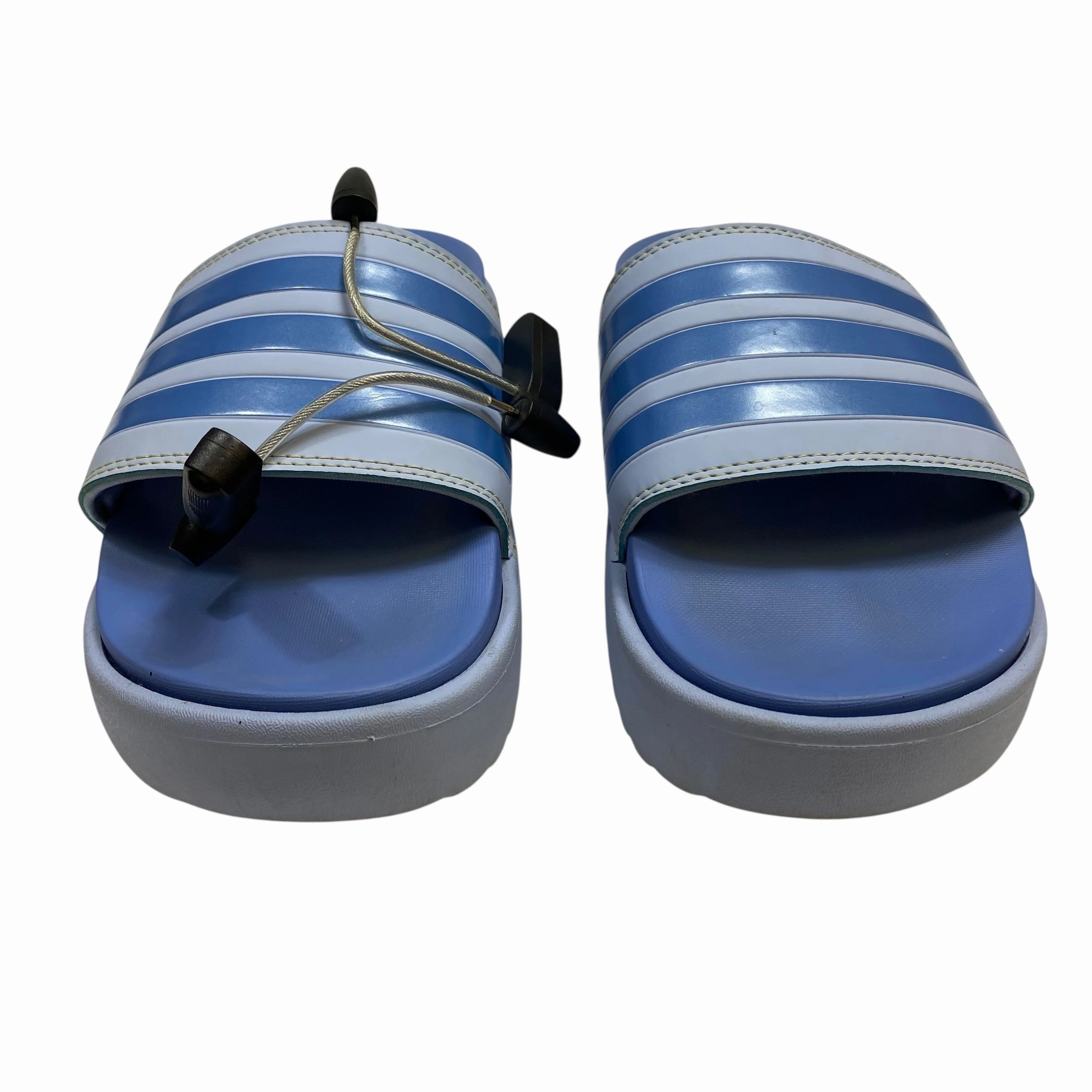 Sandals Heels Platform By Adidas In Blue, Size:9 She Wears High Heels