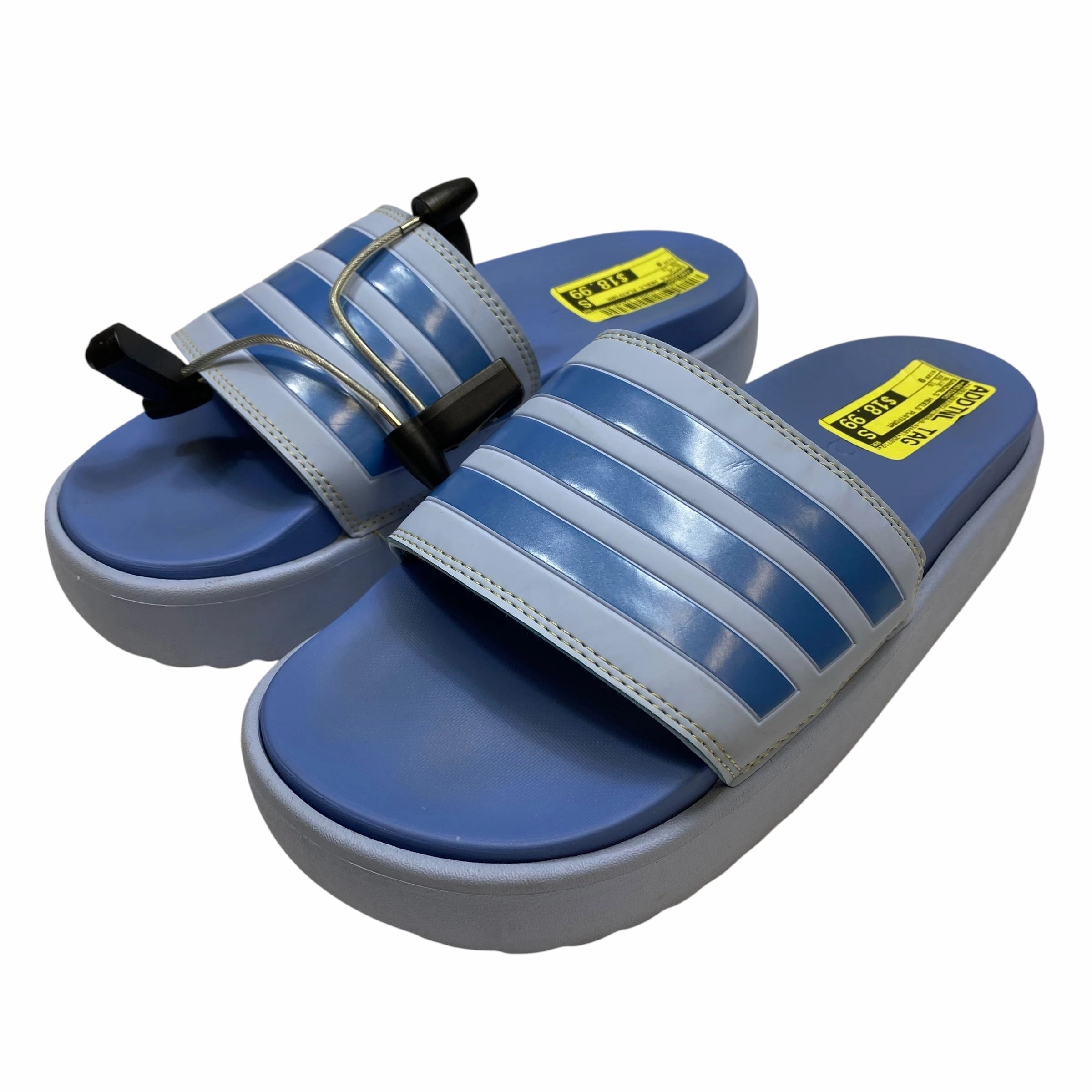 Sandals Heels Platform By Adidas In Blue, Size:9 Jordan High Heel