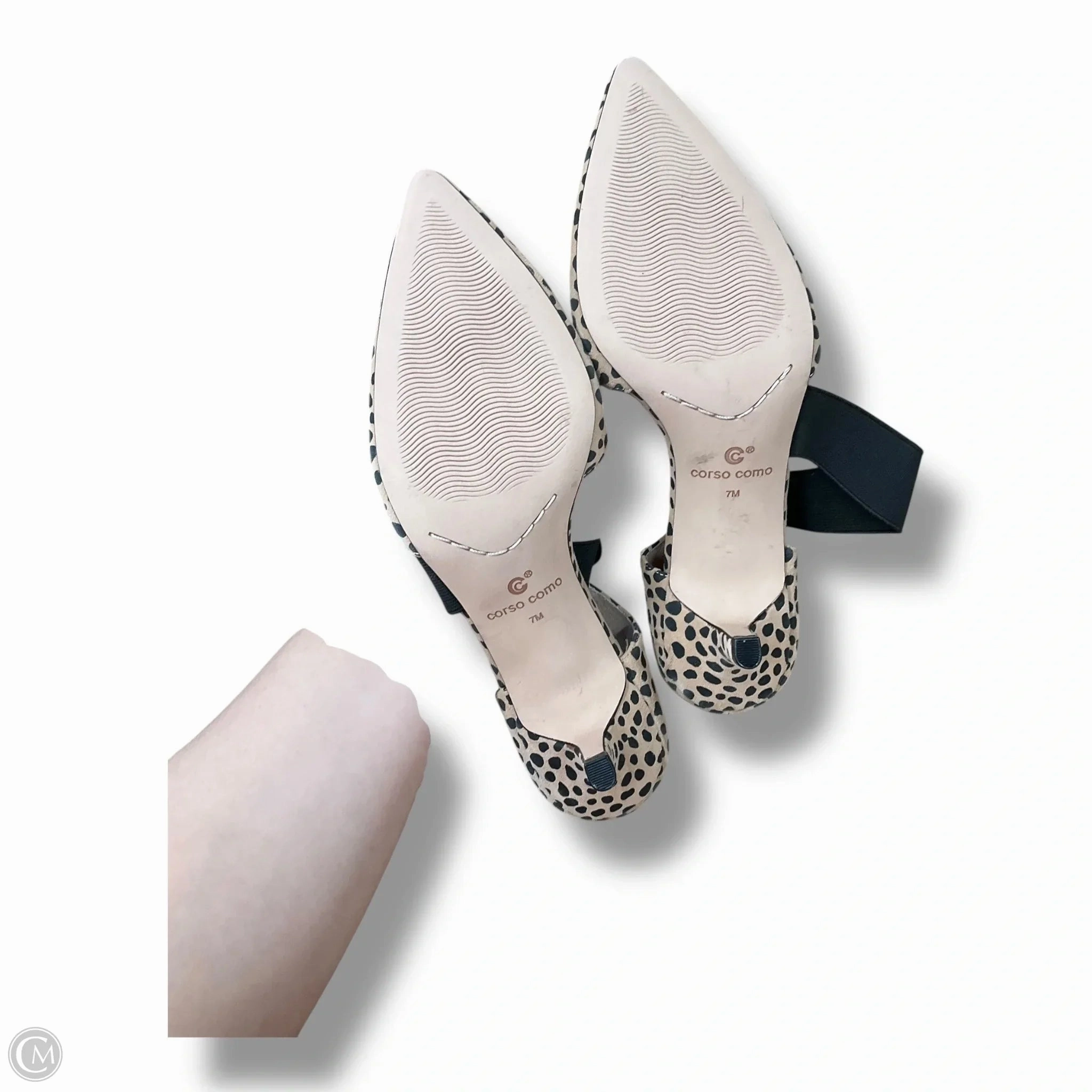 Heel Dress Shoes Shoes Heels Kitten By Corso Como In Animal Print, Size: 7