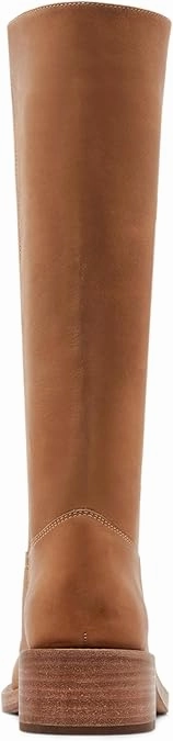High Quality Leather Combat Boots Steve Madden Women's Riggs Knee High Boot