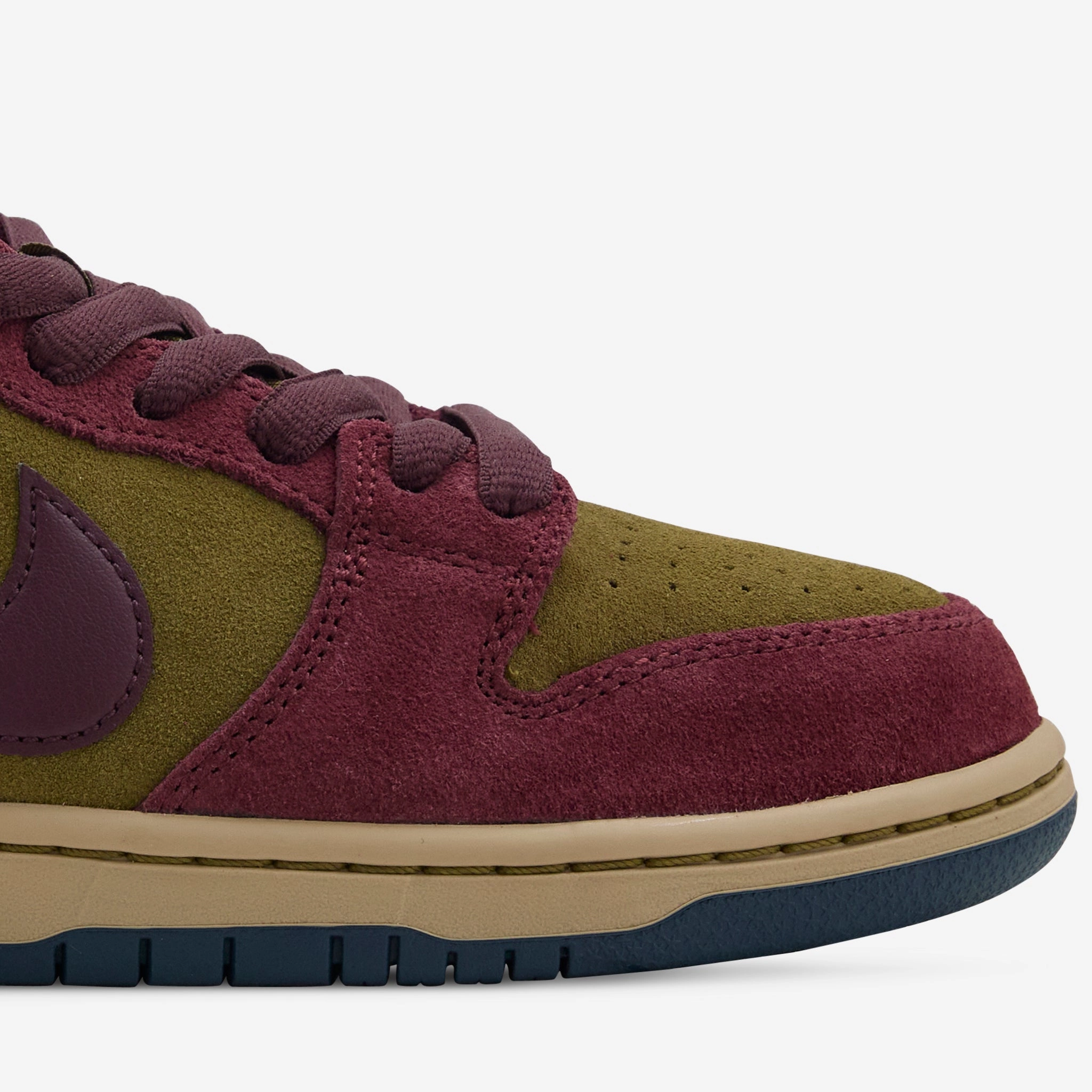 SB Dunk Low Pro Dark Team Red | Burgundy Crush | Olive Flak Nike Basketball Team Shoes