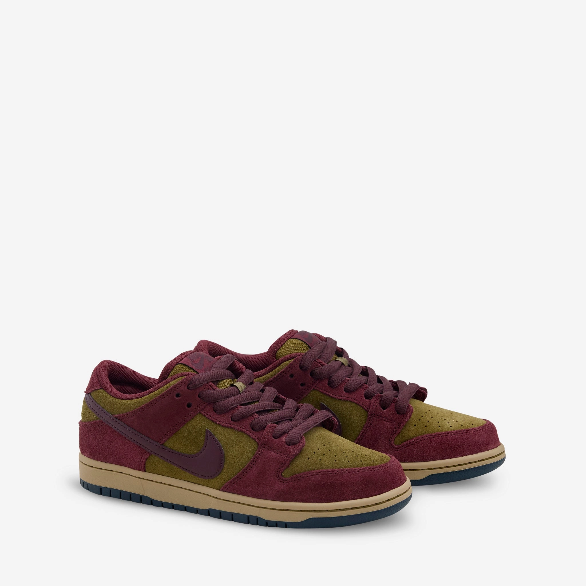 Track And Field Shoes Nike SB Dunk Low Pro Dark Team Red | Burgundy Crush | Olive Flak