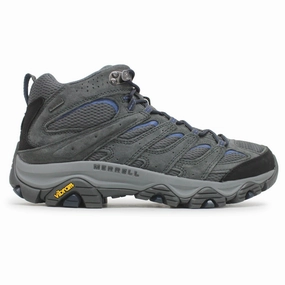 Merrell Moab 3 Mid GTX Leather Textile Men's Ankle Granite Poseidon Boots Barefoot Hiking Boots Review