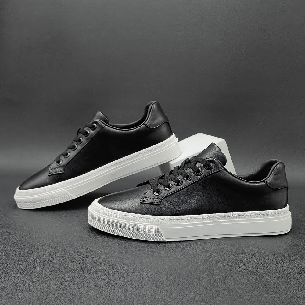 Men Minimalism Pure Leather Fashion Flat Casual Shoes Flat Shoes For With Bunions