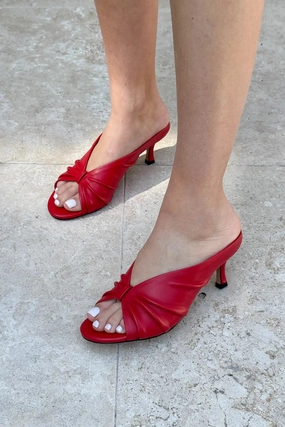 Ice High Heels Adarli Scarlet Leather