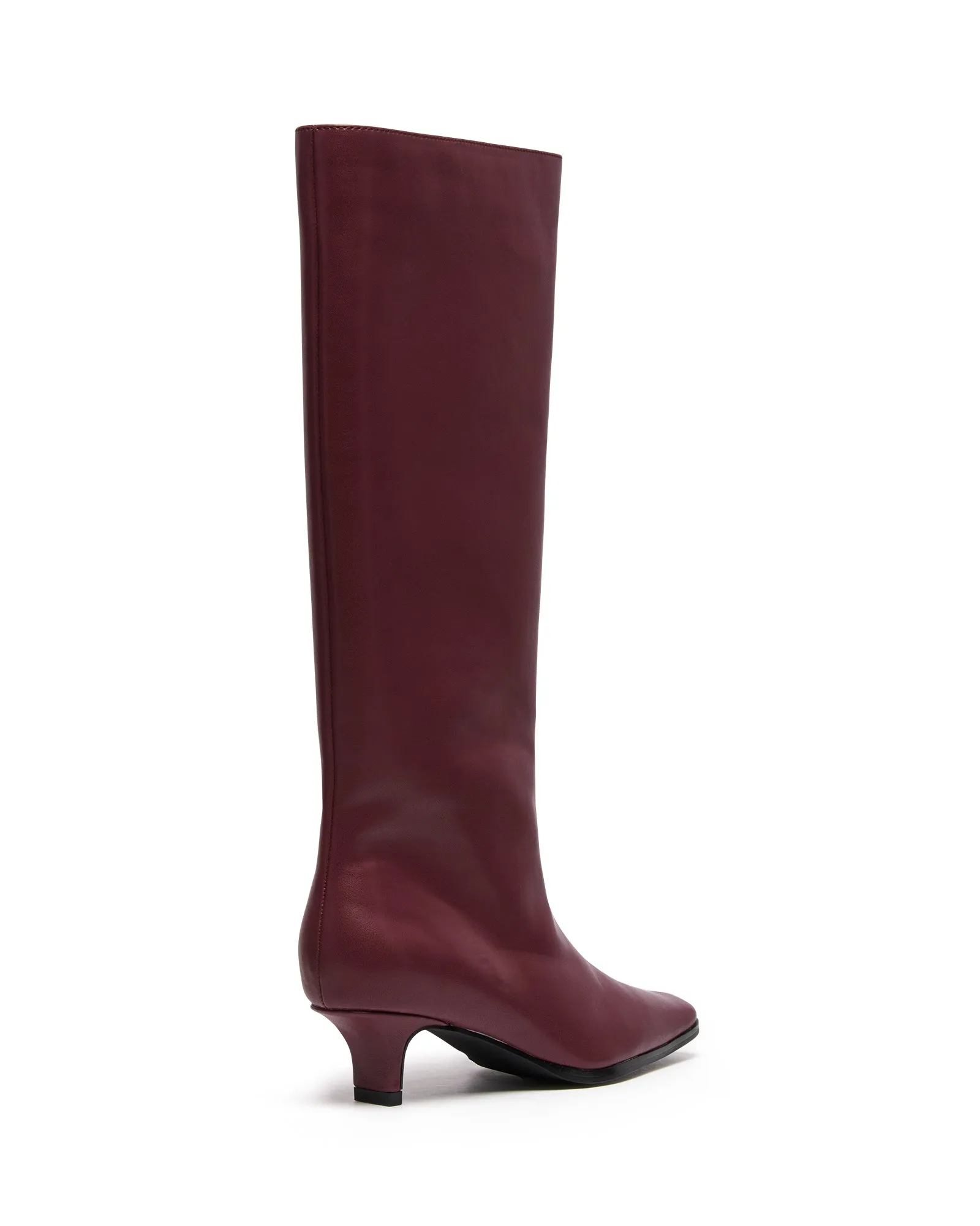 Drag High Heels Spicy Tall Boot Bordeaux