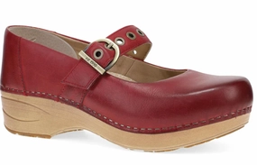 DANSKO XP 2.0 MJ CLOG - RED Leather Shoes