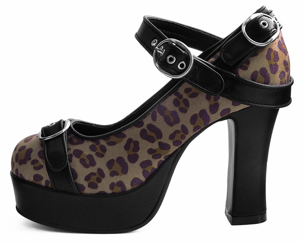 Black & Leopard Classic Platform Heel *ALL ITEMS FINAL SALE/NON-RETURNABLE* Converse High Heels Wedges