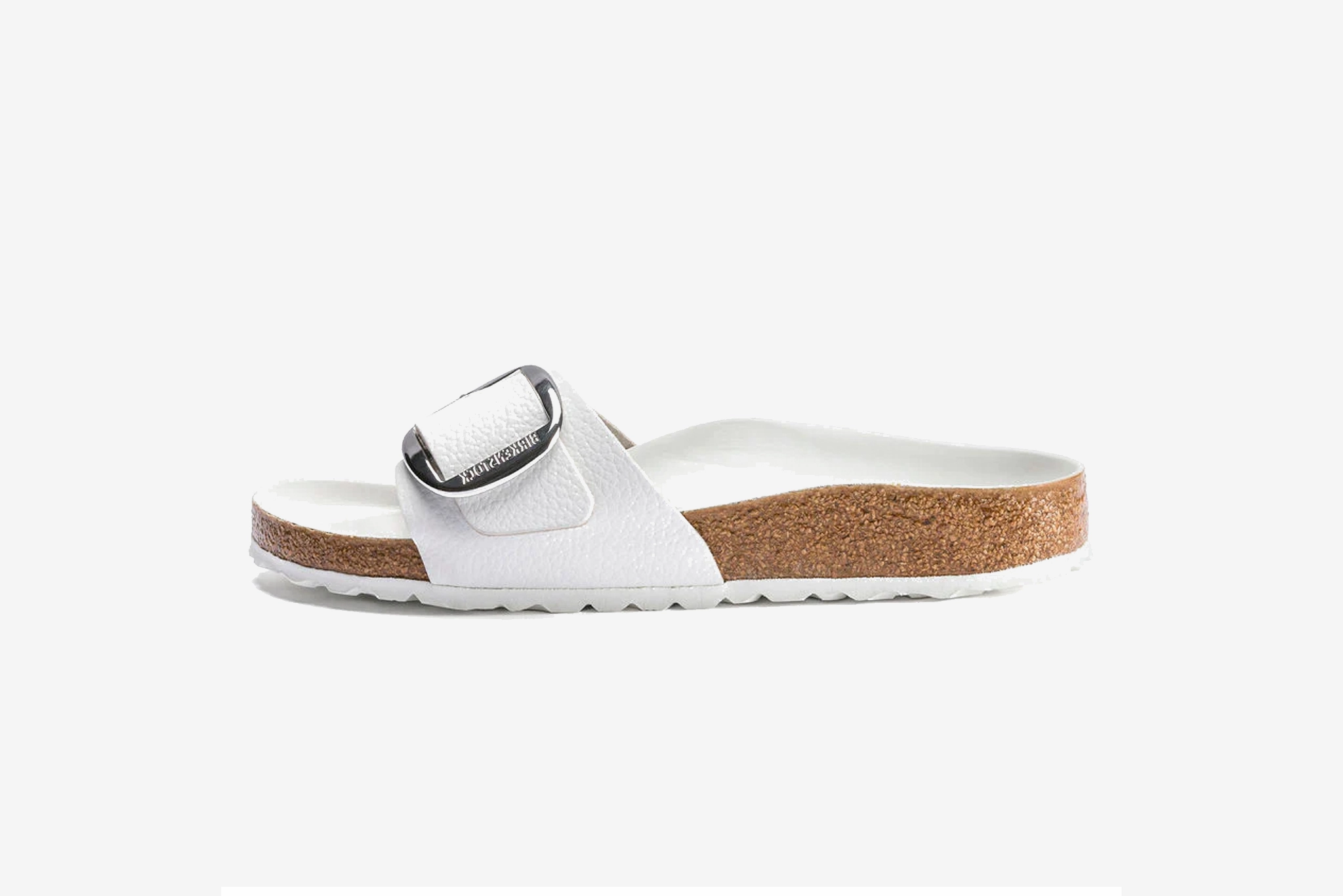 Wedges Birkenstock "Madrid Big Buckle (Narrow Fit)" W - White