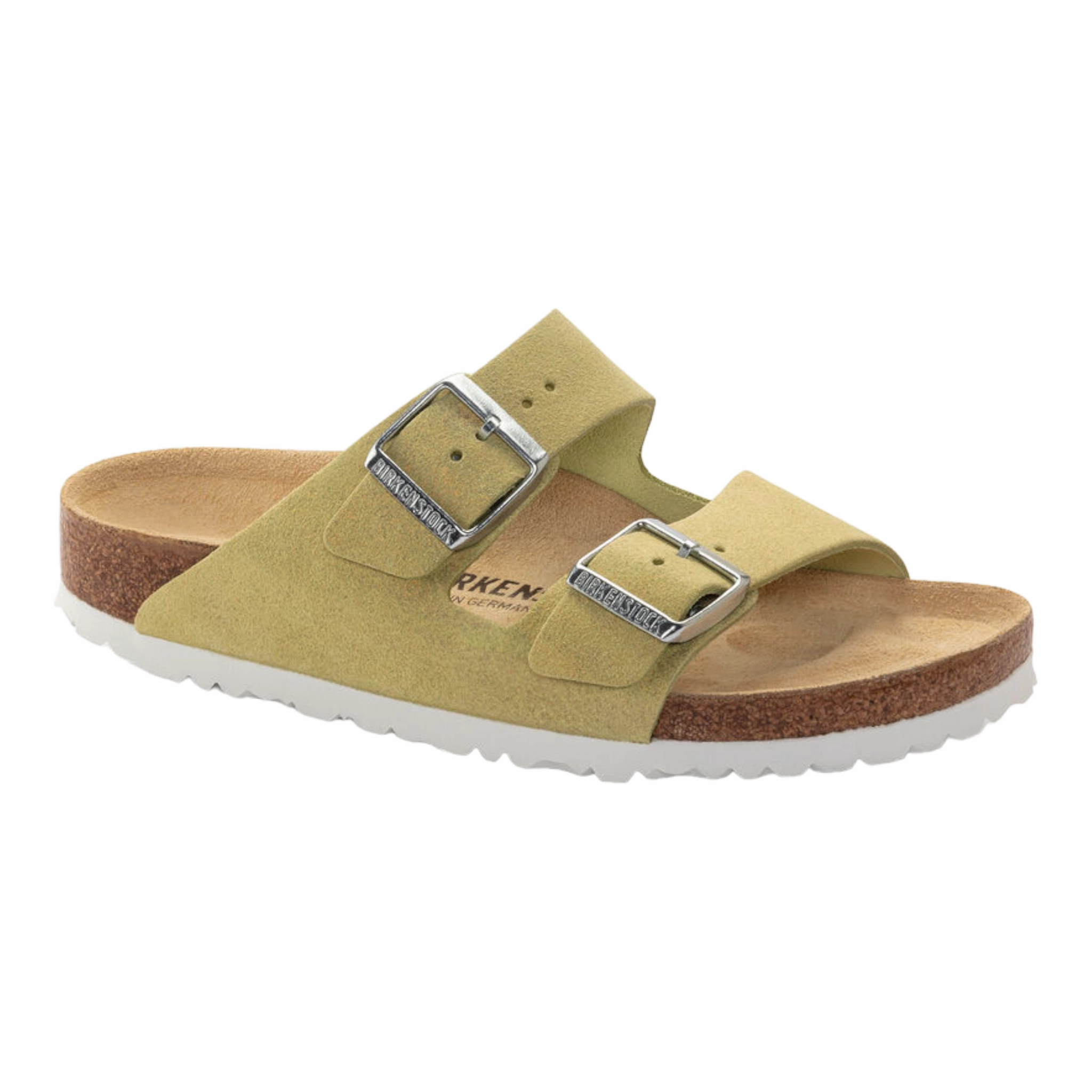 Taupe Clog Arizona Soft Footbed Suede Leather