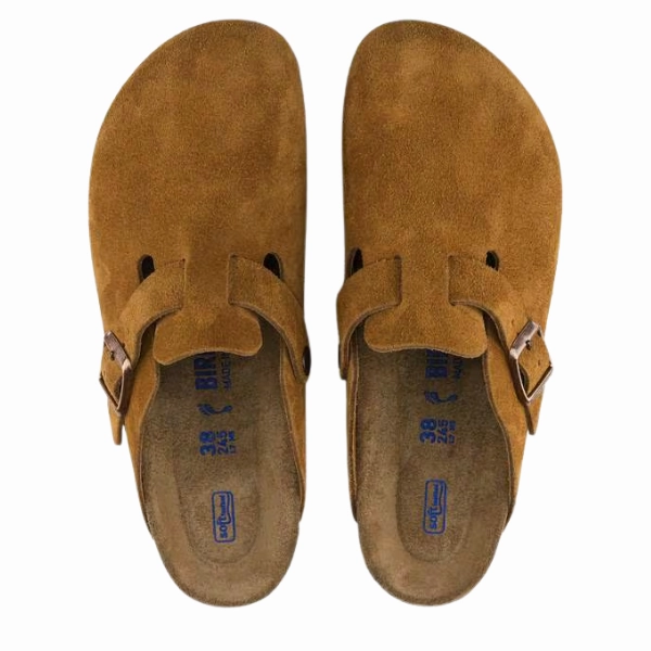 Birkenstock Men's Boston Soft Footbed Mink Birkenstock Platform