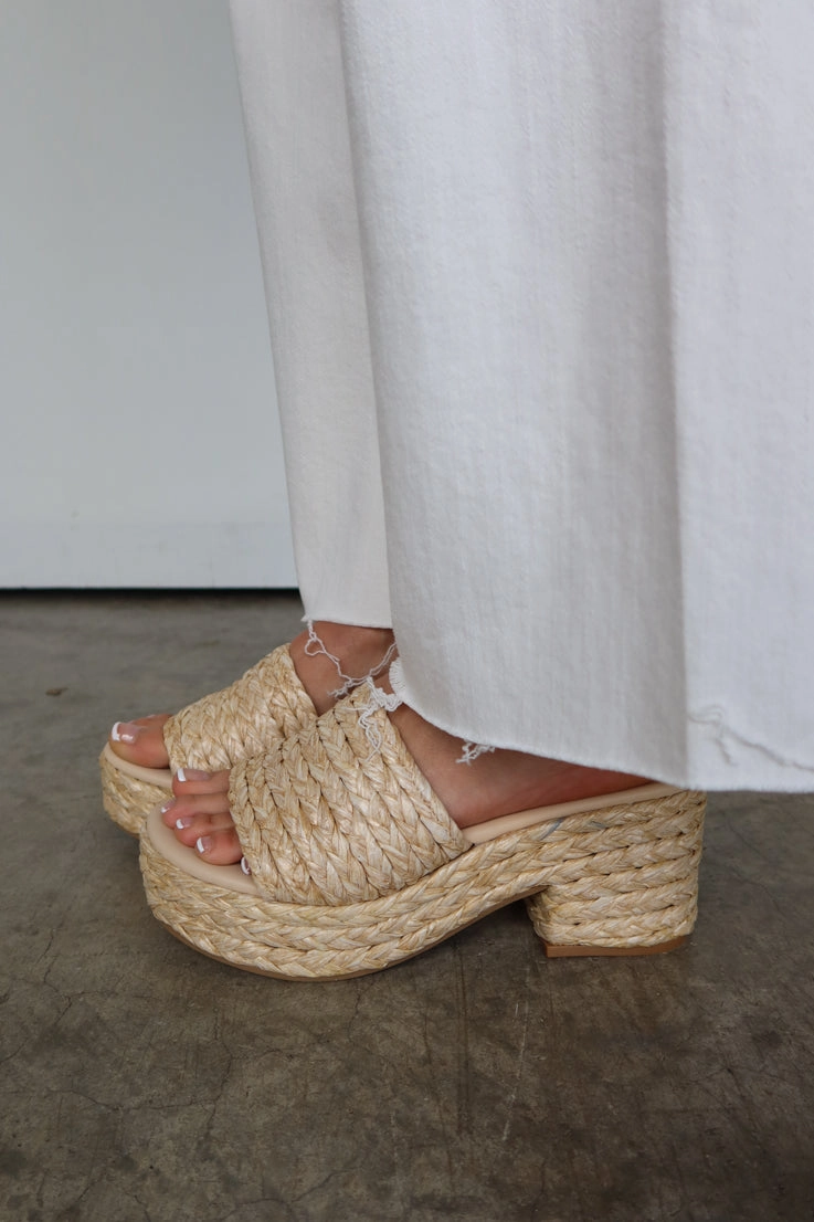 Sunshine Lover Platform Sandals Floral High Heel Pumps