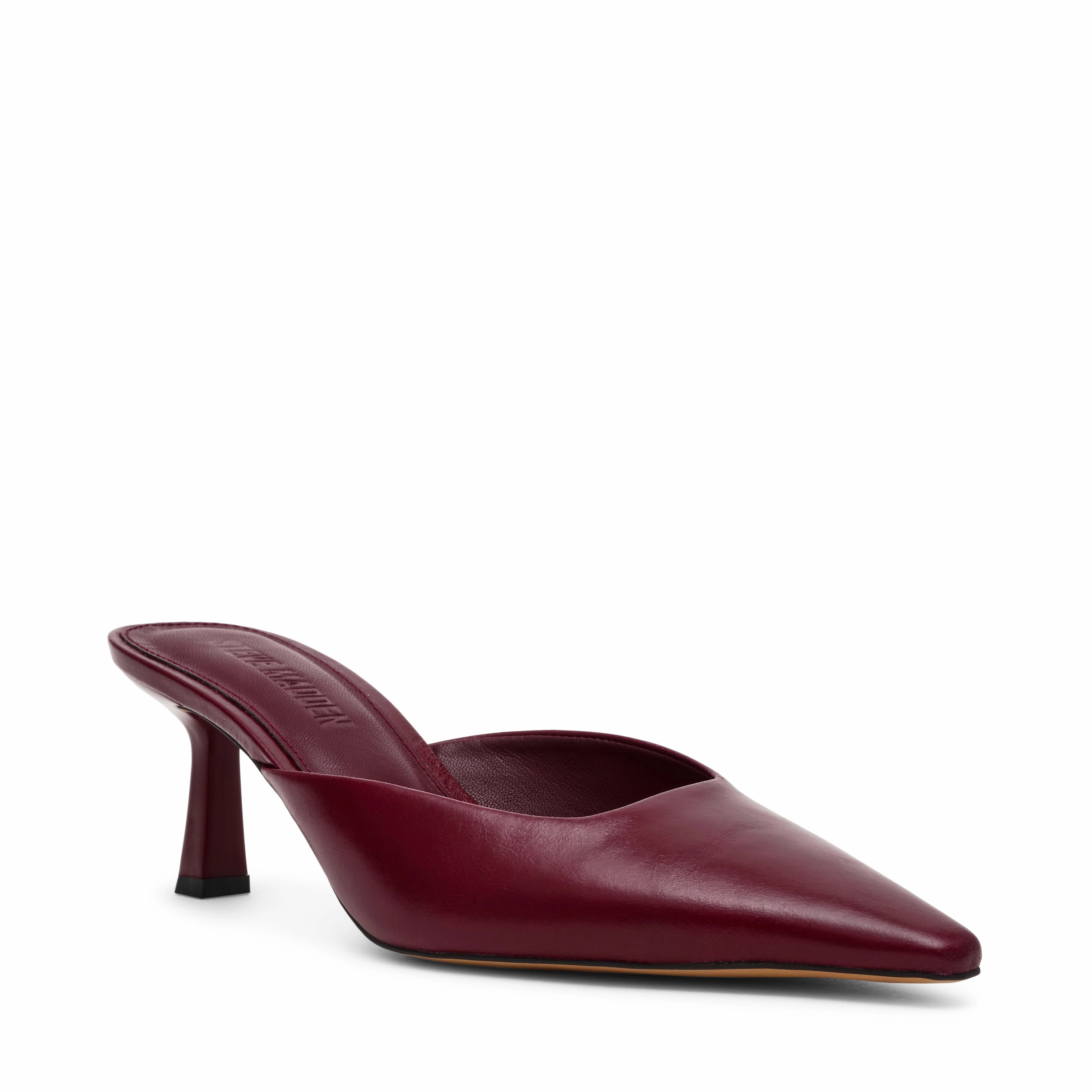 Lisbeth Mule BURG LEA Stiletto Vs High Heels