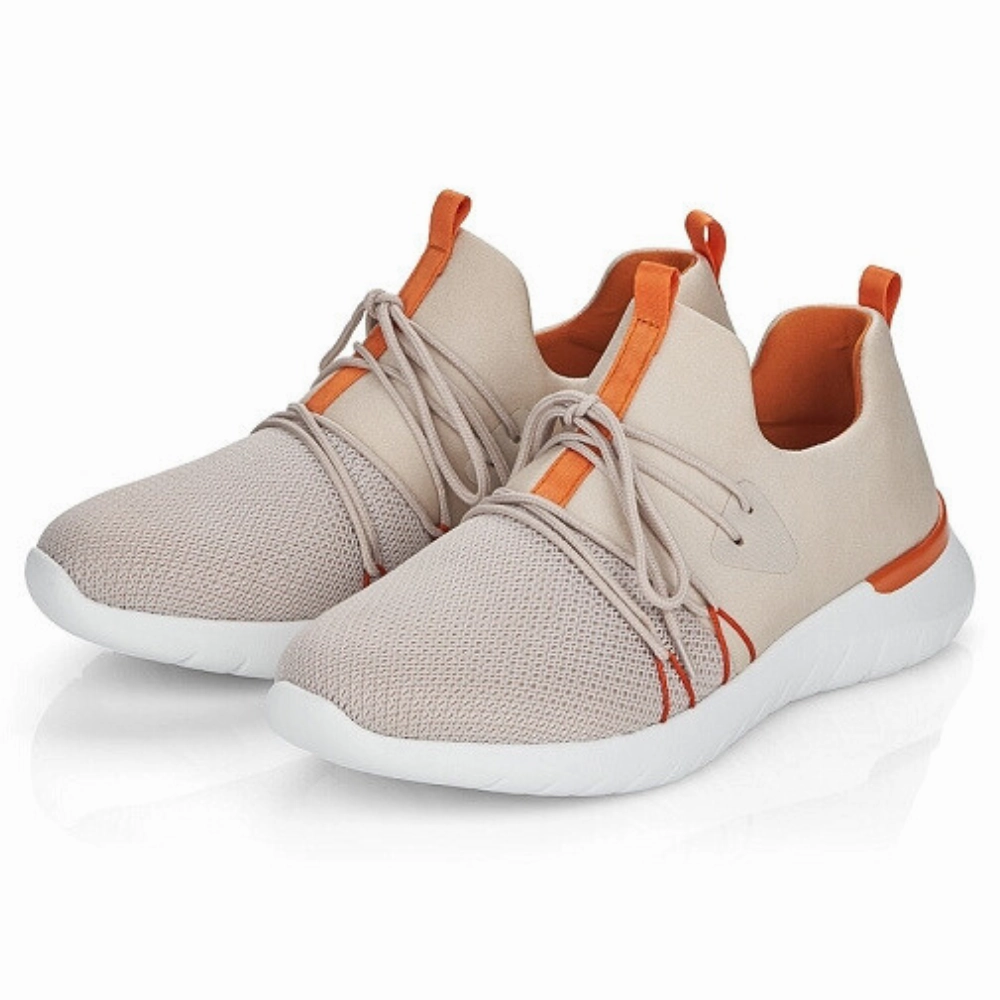 Remonte R5700 Beige Sneaker (Women's) For Walking Best Travel