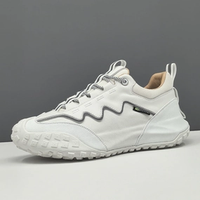 Men Fahion Color Matching Flat Casual Sneakers Gold Ballet Flat Shoes