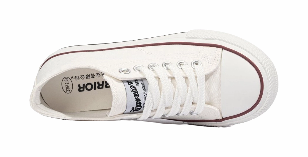 Casual Shoes Size 9 Warrior Abrasion Resistant, Breathable, Lightweight Low top Canvas Shoes Women's White