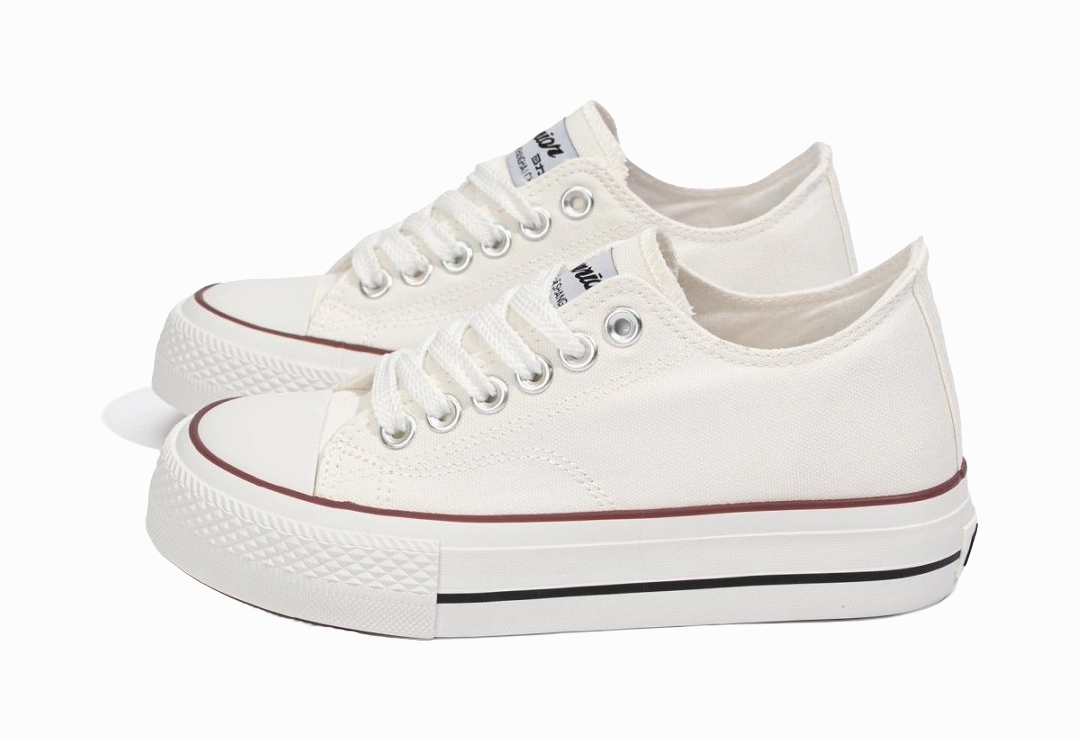 Warrior Abrasion Resistant, Breathable, Lightweight Low top Canvas Shoes Women's White Breathable Casual Dress Shoes