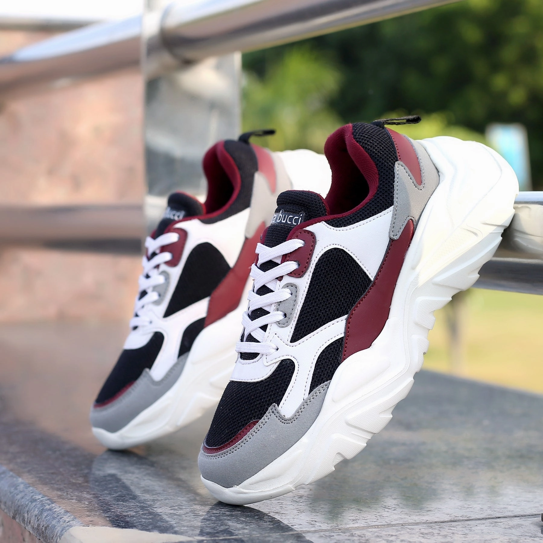 Podiatrist Recommended Walking Shoes Bacca Bucci SPARK Low-top Platform ColorBlock Fashion Sneakers For Women | StreetWear Chunky Sneakers