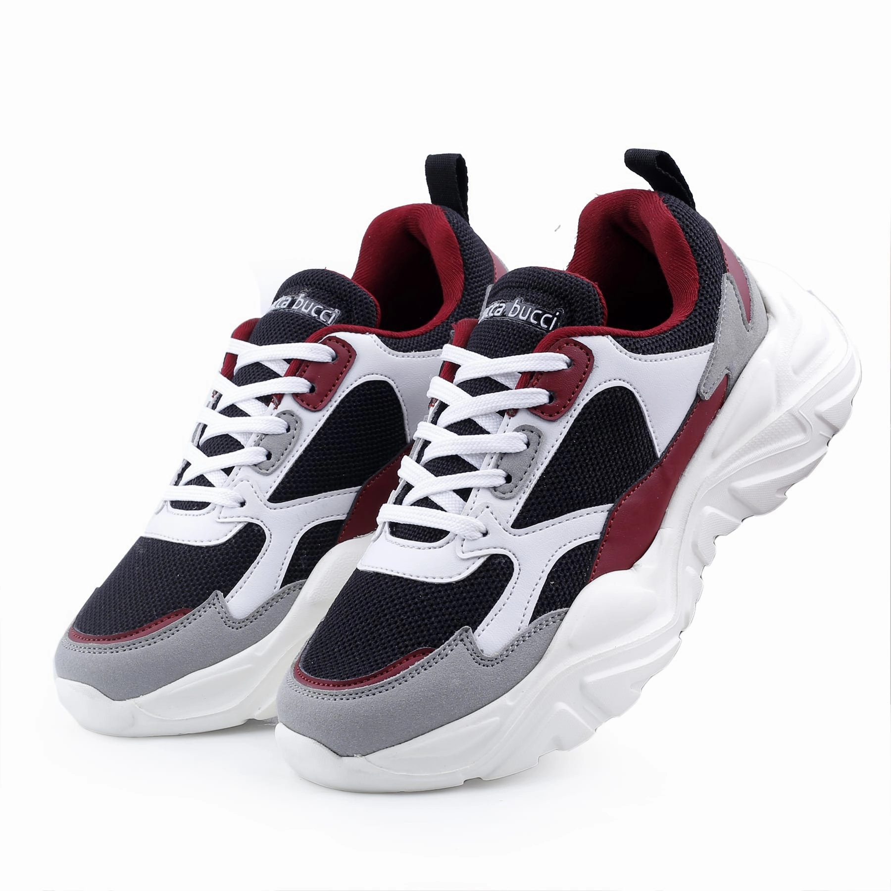 Bacca Bucci SPARK Low-top Platform ColorBlock Fashion Sneakers For Women | StreetWear Chunky Sneakers For Flat Feet Walking Without