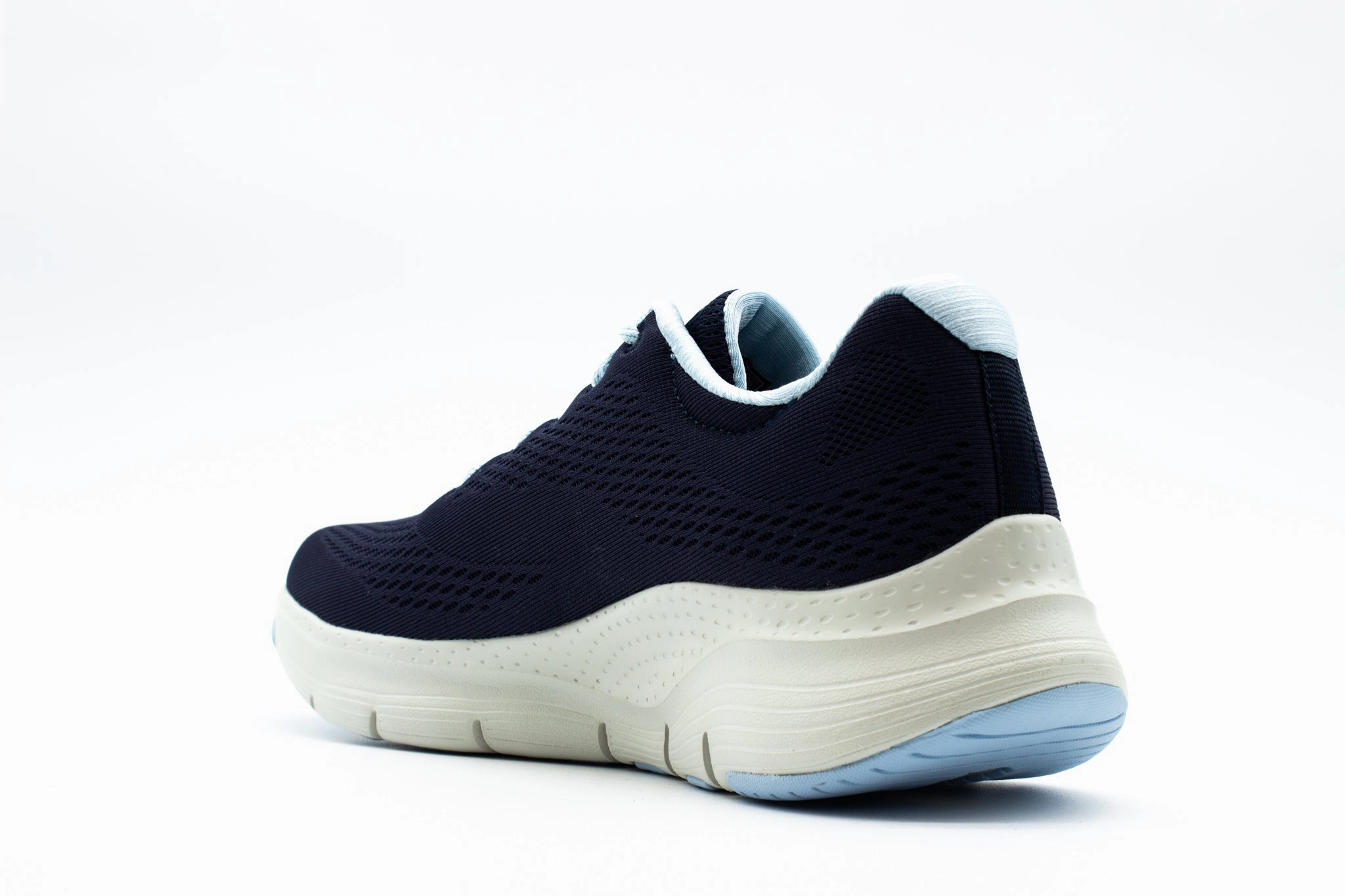 Skechers Sport Arch Fit Big Appeal Navy/Light Blue Walking Wedge Shoe Under $ Walking