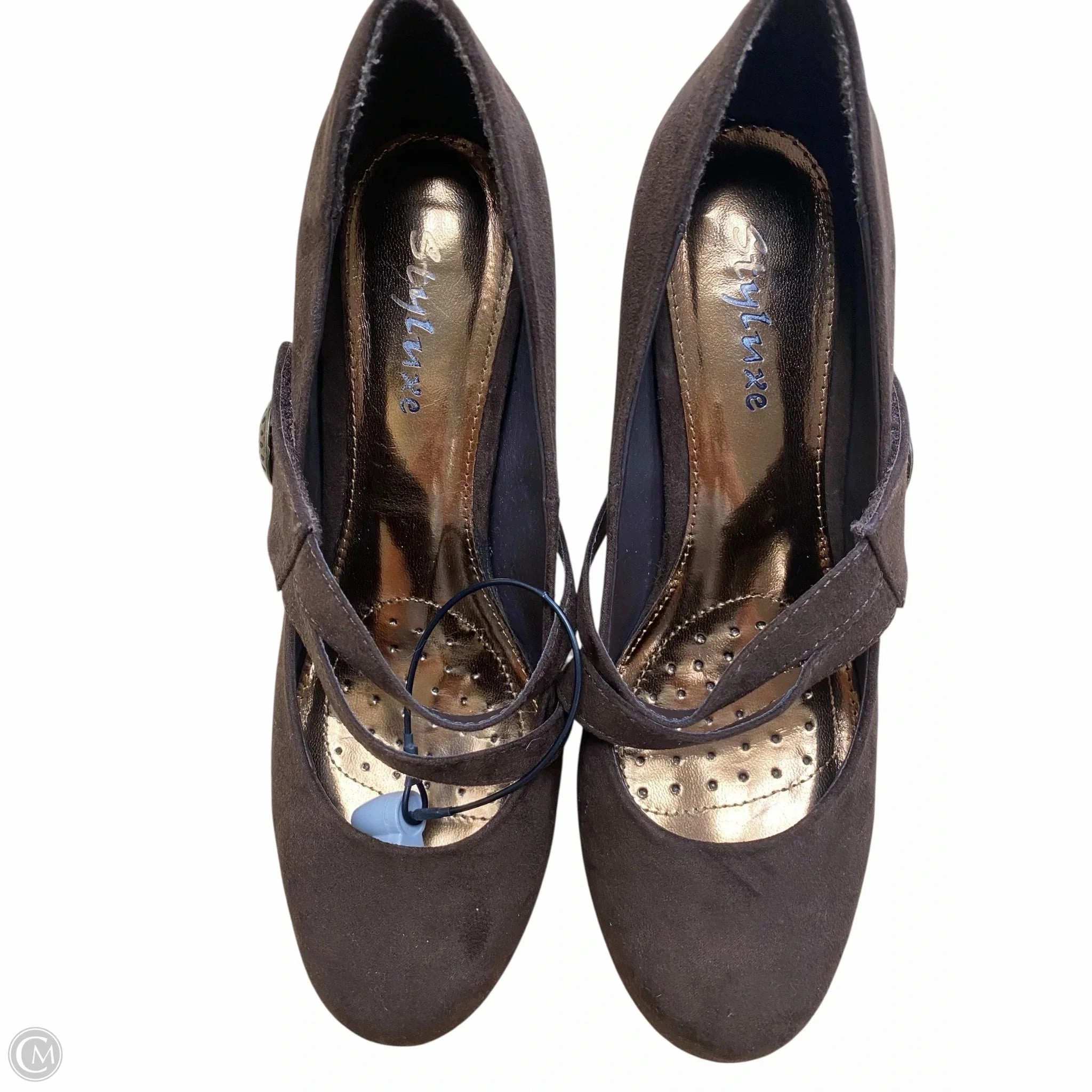 High Heel Chairs Shoes Heels Kitten By Clothes Mentor In Brown, Size: 7.5