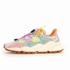 Tiger Hill WOMAN - Suede/Mesh White-Pink-Celeste Wet Hiking Shoes