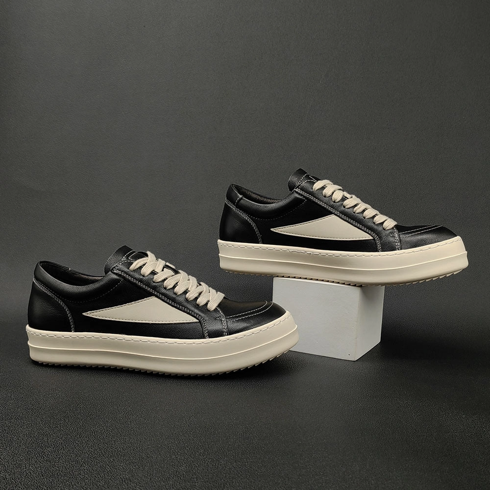 Best Trail Shoes For Flat Feet Men Casual Minimalist Patchwork Leather Flat Shoes