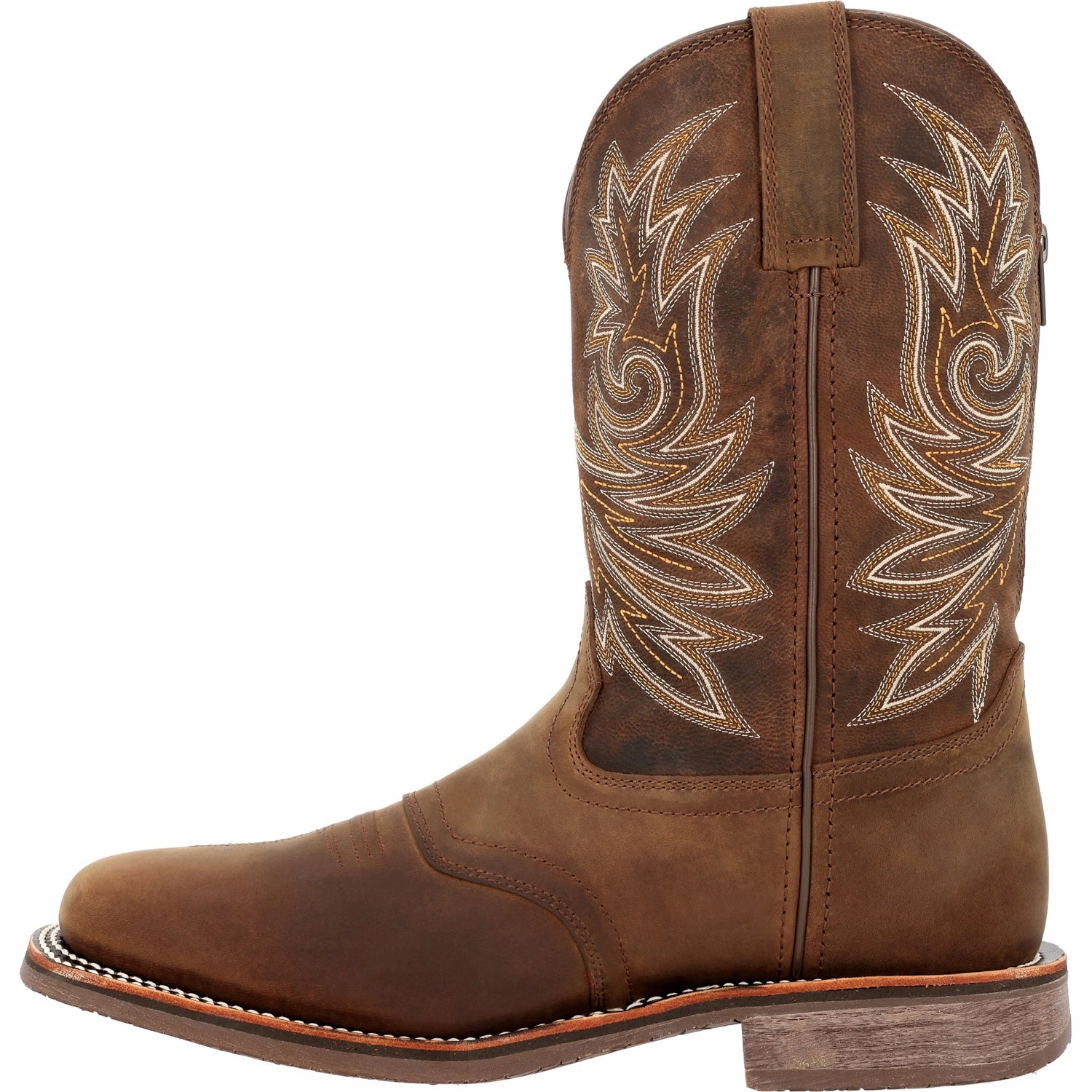 Ariat Ostrich Boots Georgia Mens Carbo-Tec Elite WP Brown Leather Cowboy Boots