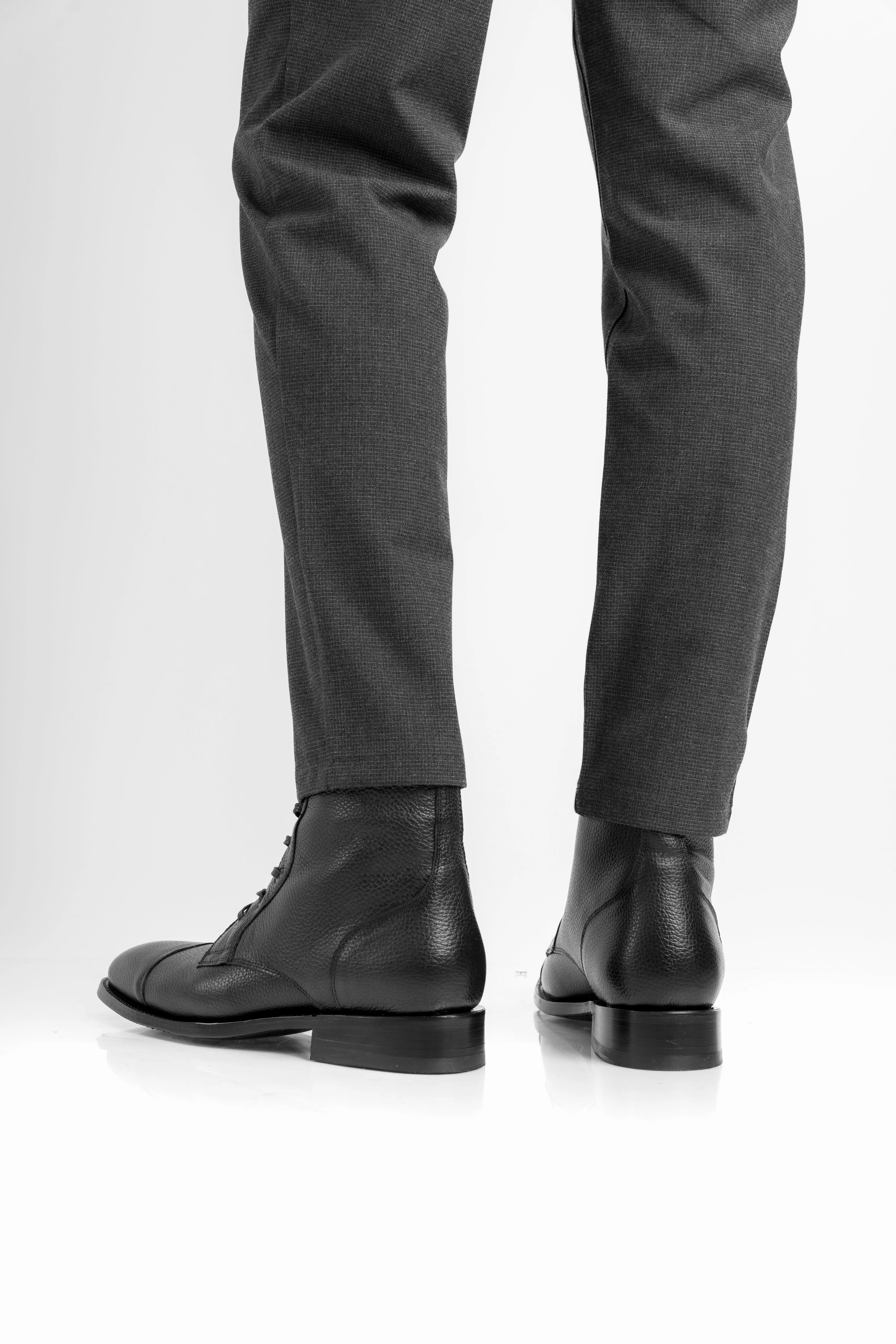 BLACK COMBAT FLOATER Heavy Duty Combat Boots