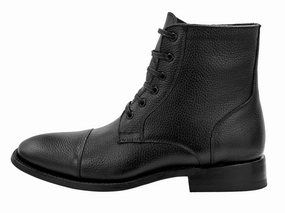 BLACK COMBAT FLOATER Combat Fold Over Boots