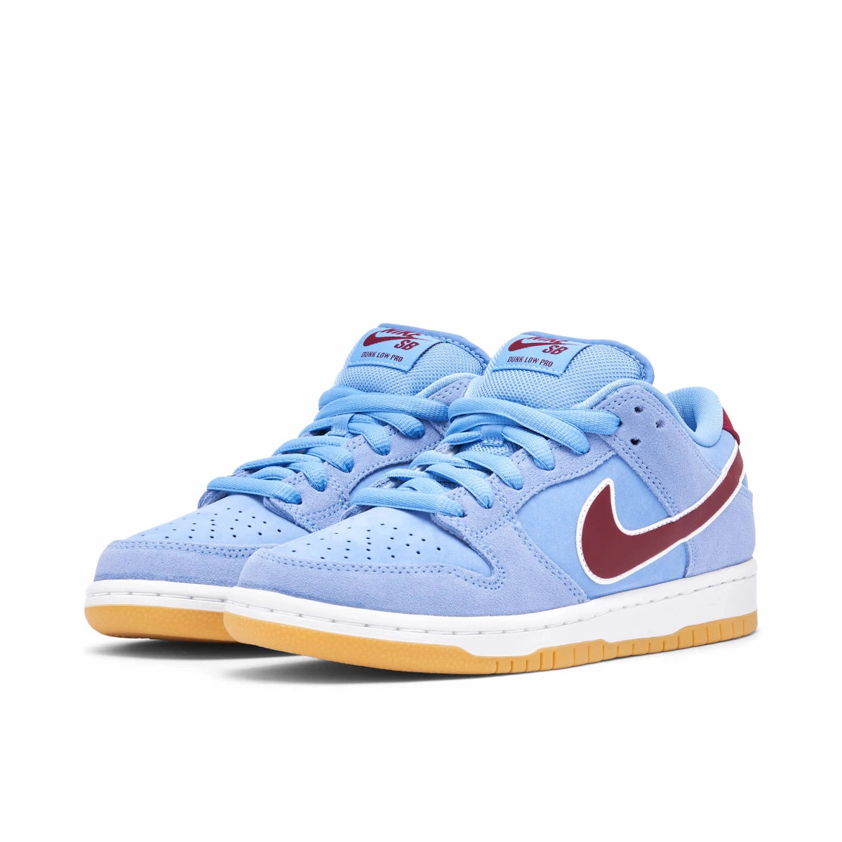 Nike SB Dunk Low Valour Blue Team Maroon Nike Shoes With Sparkle Swoosh