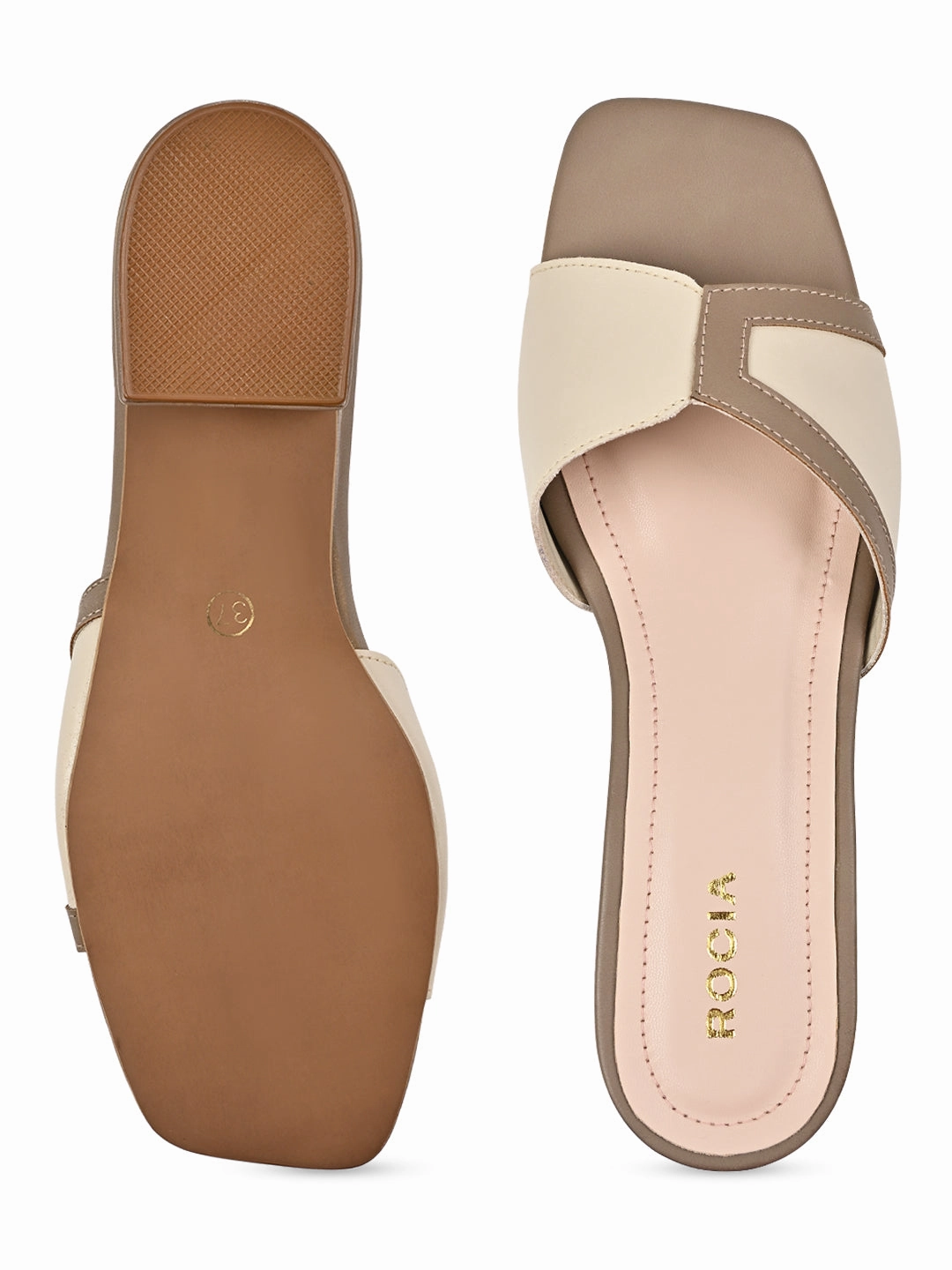 Bikinis And High Heels Rocia By Regal Beige Women Slip On Sandals