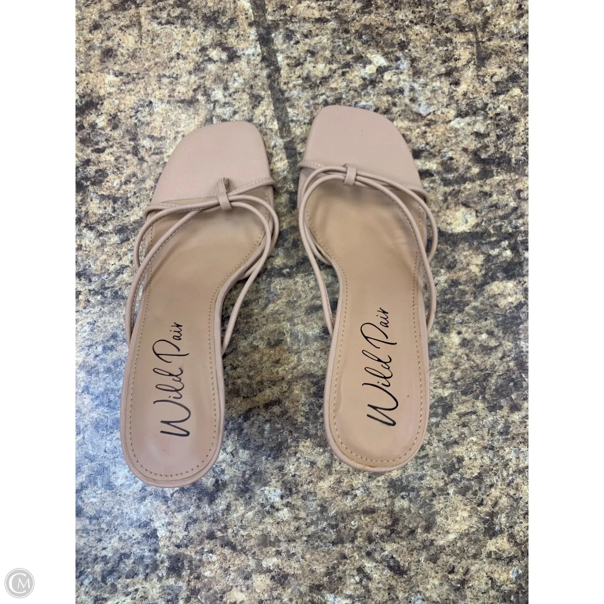 Sandals Heels Kitten By Cmf In Tan, Size: 7 Hot Blondes In High Heels