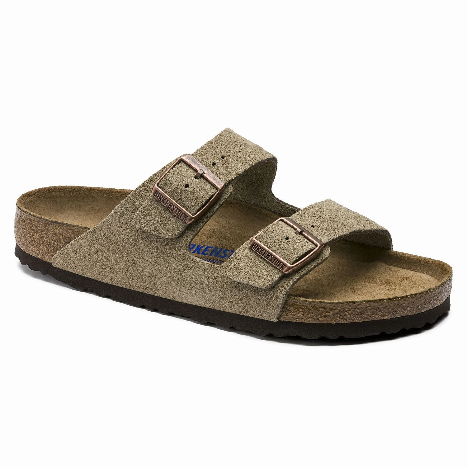 With Fur BIRKENSTOCK ARIZONA SOFT SUEDE - NARROW - TAUPE - B06500BN951303