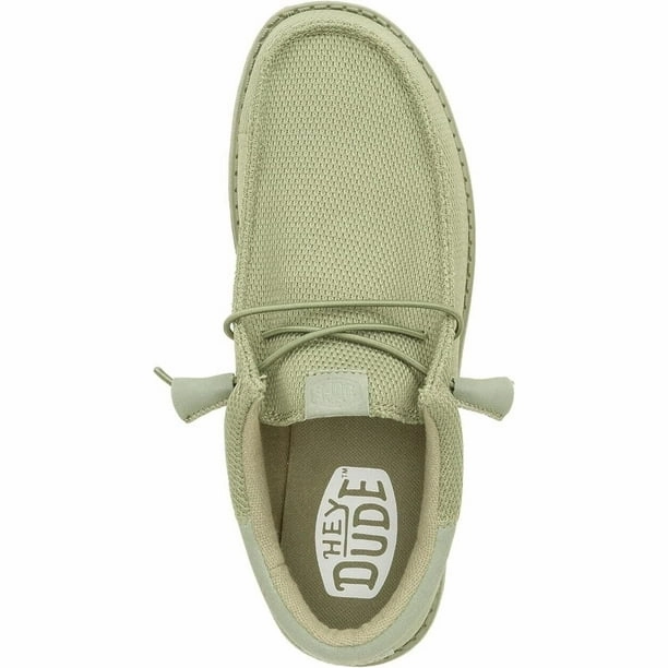 Casual Shoes Like Hey Dude Wally Funk Mono Men's Olive Green Slip-On Casual Shoes