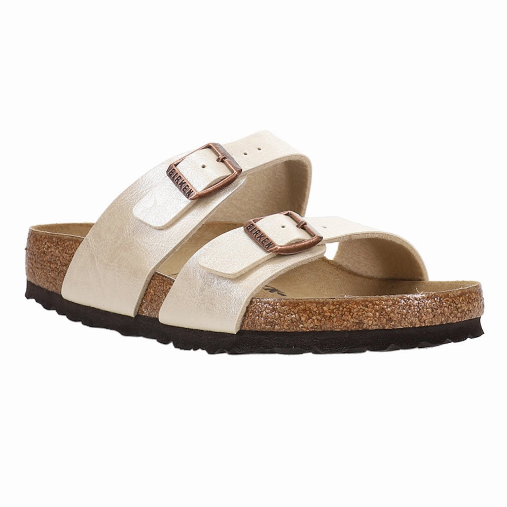 Sydney Shimmering Birko-Flor Sandals Arizona Soft Footbed Sandals