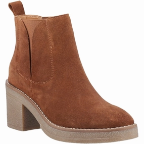 Tan Felicia Chelsea Boots Haskell Platform Combat Boots