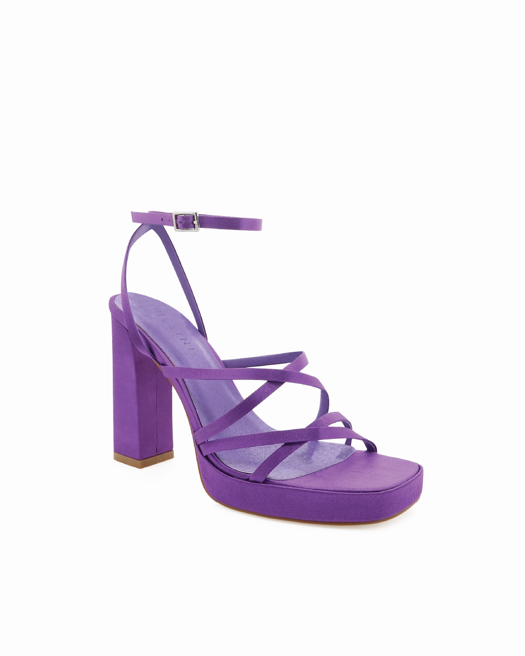 TAVOLO - GRAPE SATIN Yellow Suede High Heels