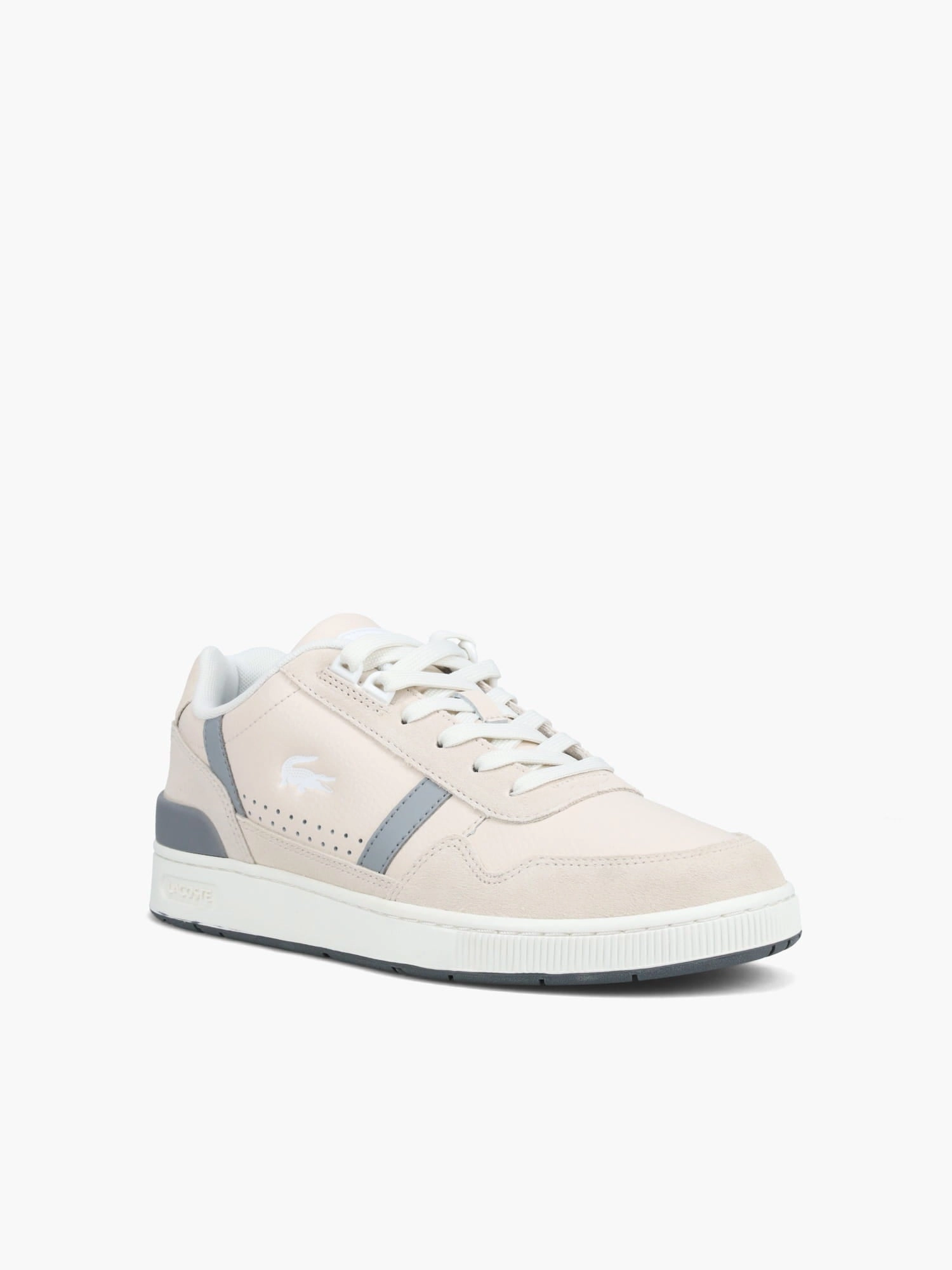 Tclip 124 Off Wht Gry Flat Foot Shoes For Gym