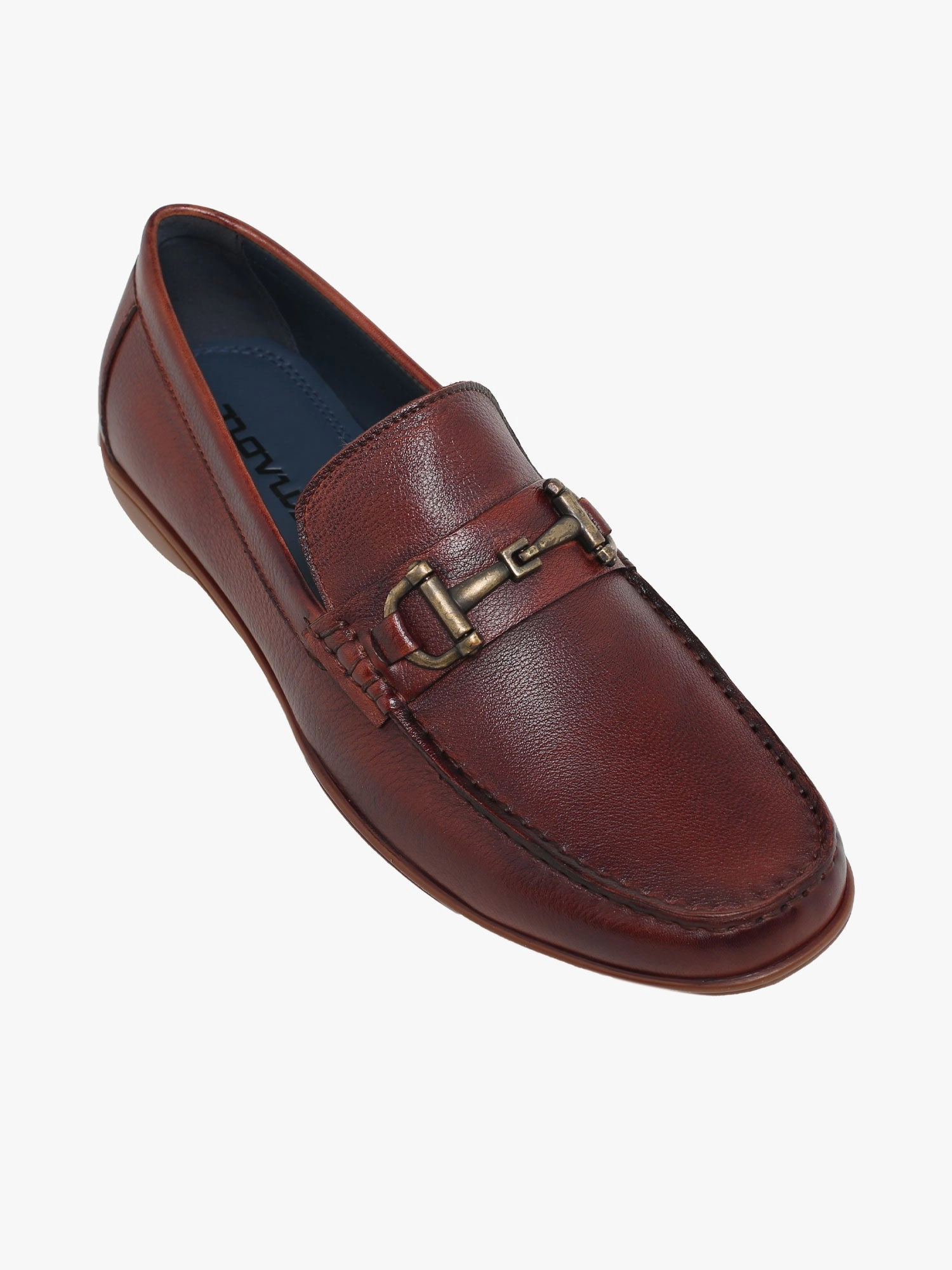 Thilo Tan Soft Tumbled Leather Flat Satin Wedding Shoes