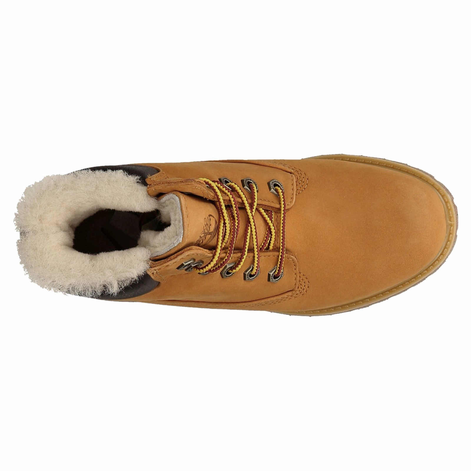 Timberland 6 Premium Shearling Nubuck Women's Lace Up Wheat Boots Combat Boots And Suit