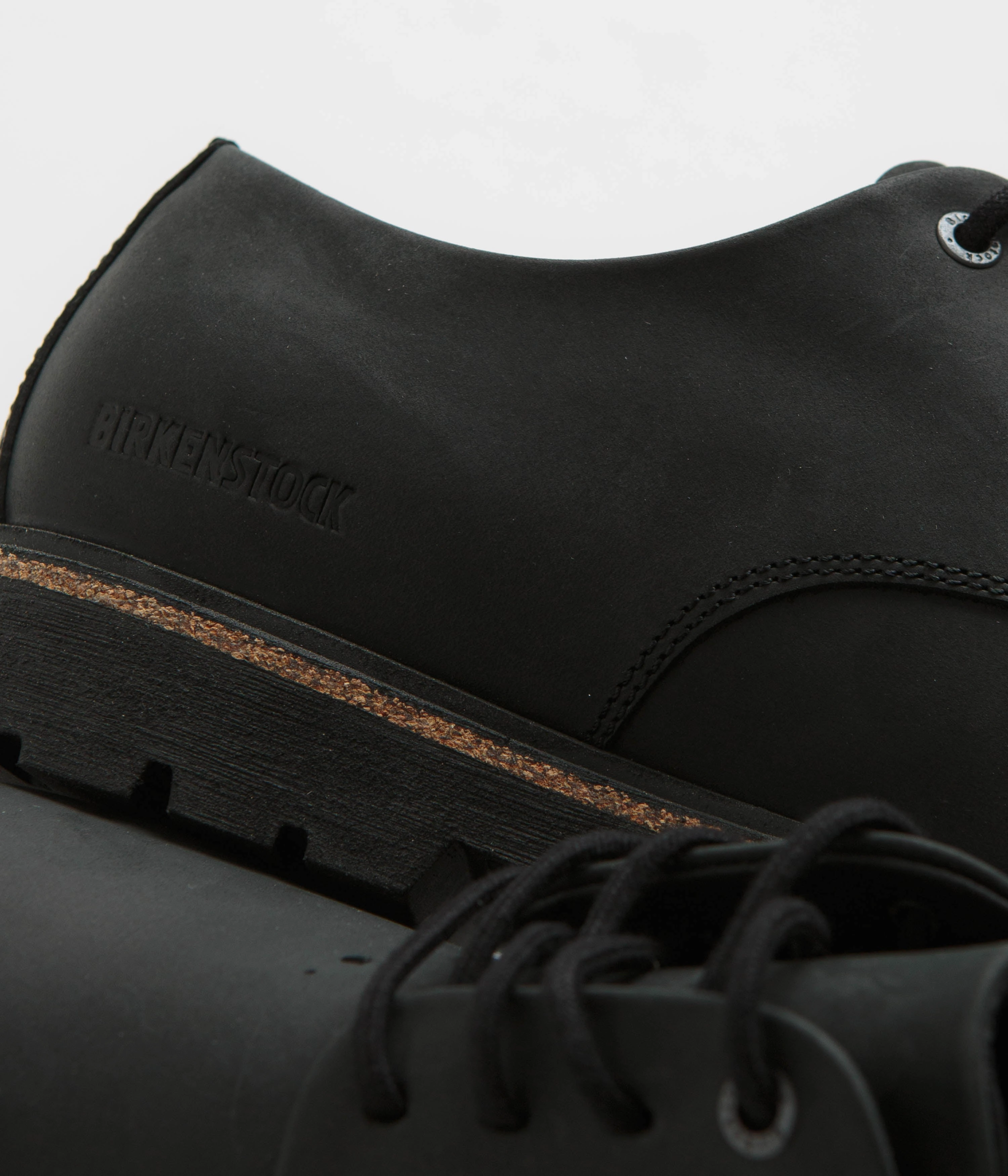 Birkenstock Highwood Lace Low Shoes - Black Covered Toe