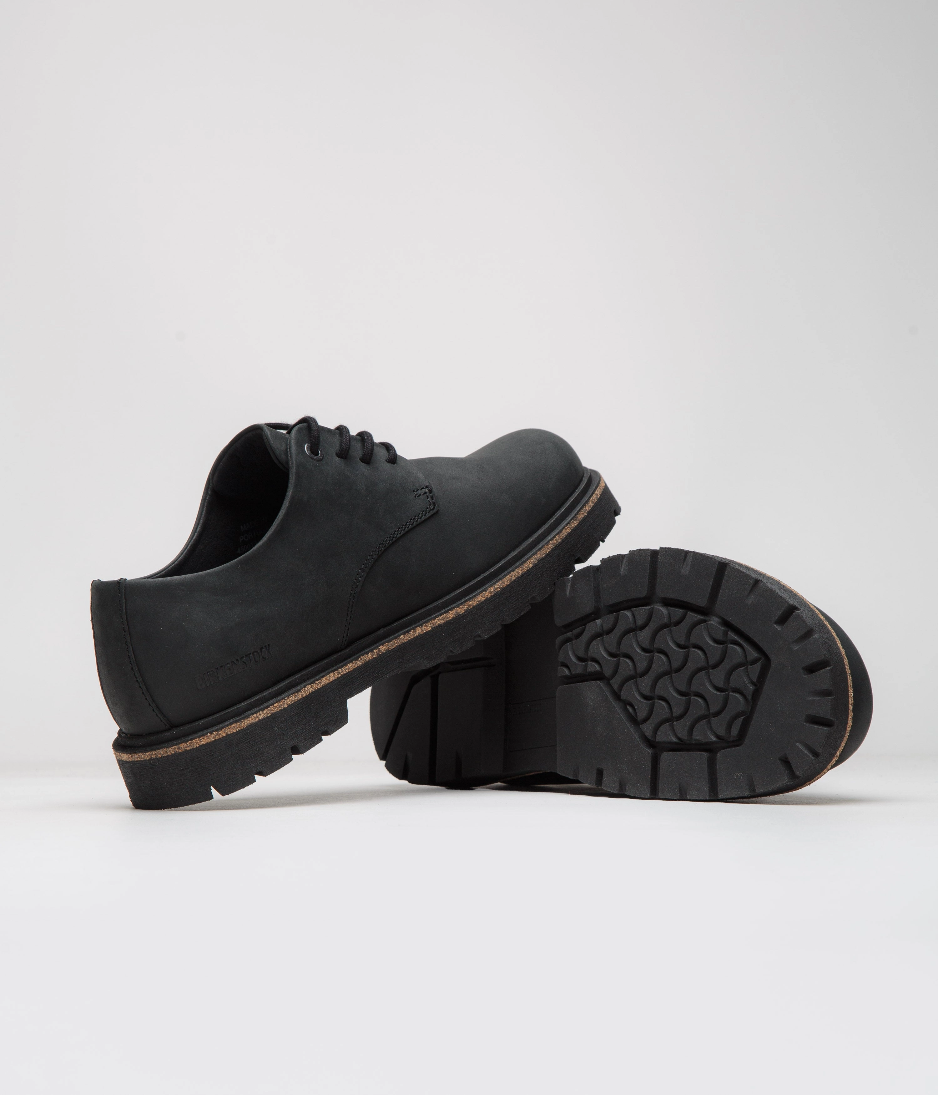 Birkenstock Highwood Lace Low Shoes - Black Madrid Big Buckle