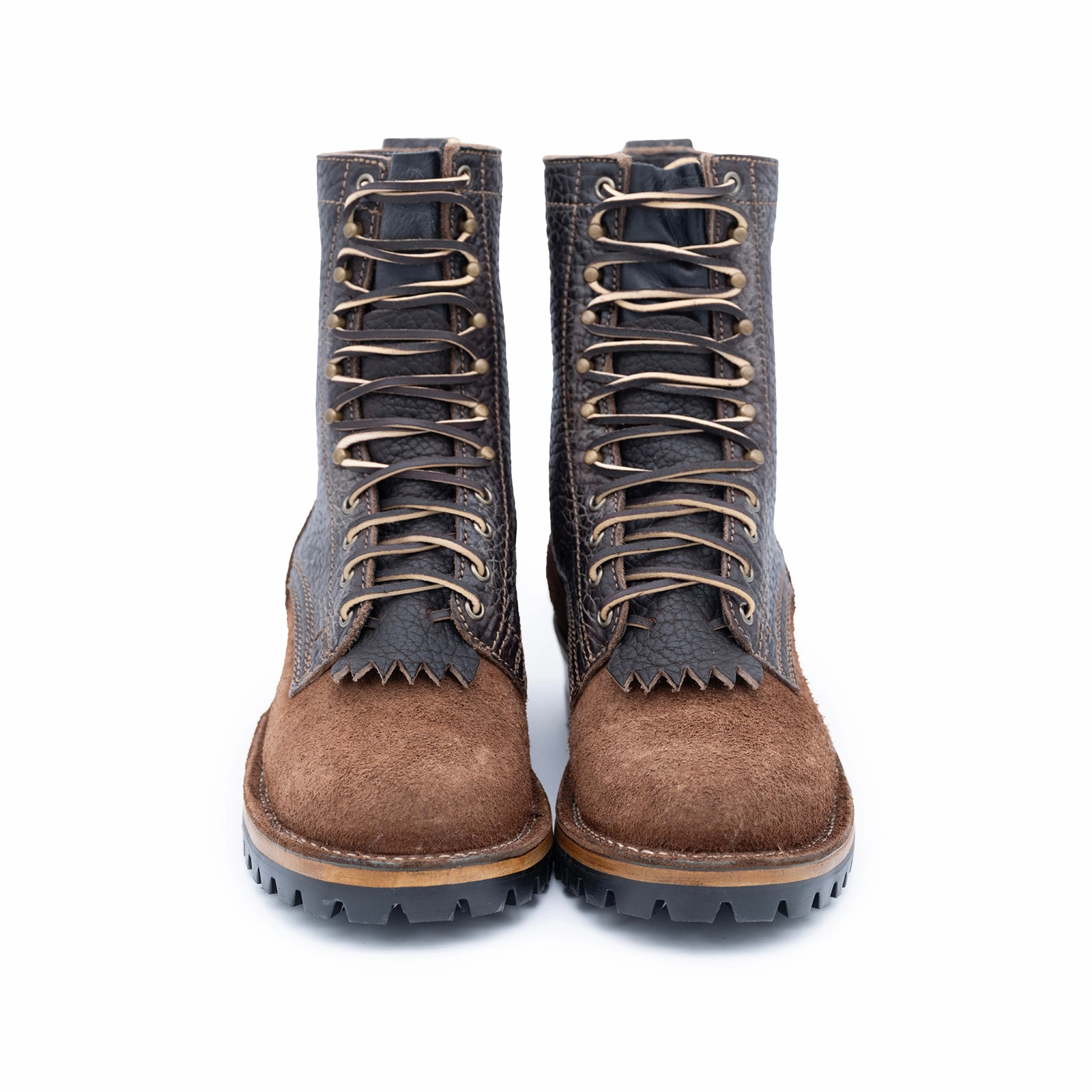 Drews 8-inch Bison Logger - Mahogany Water Resistant Work Boots