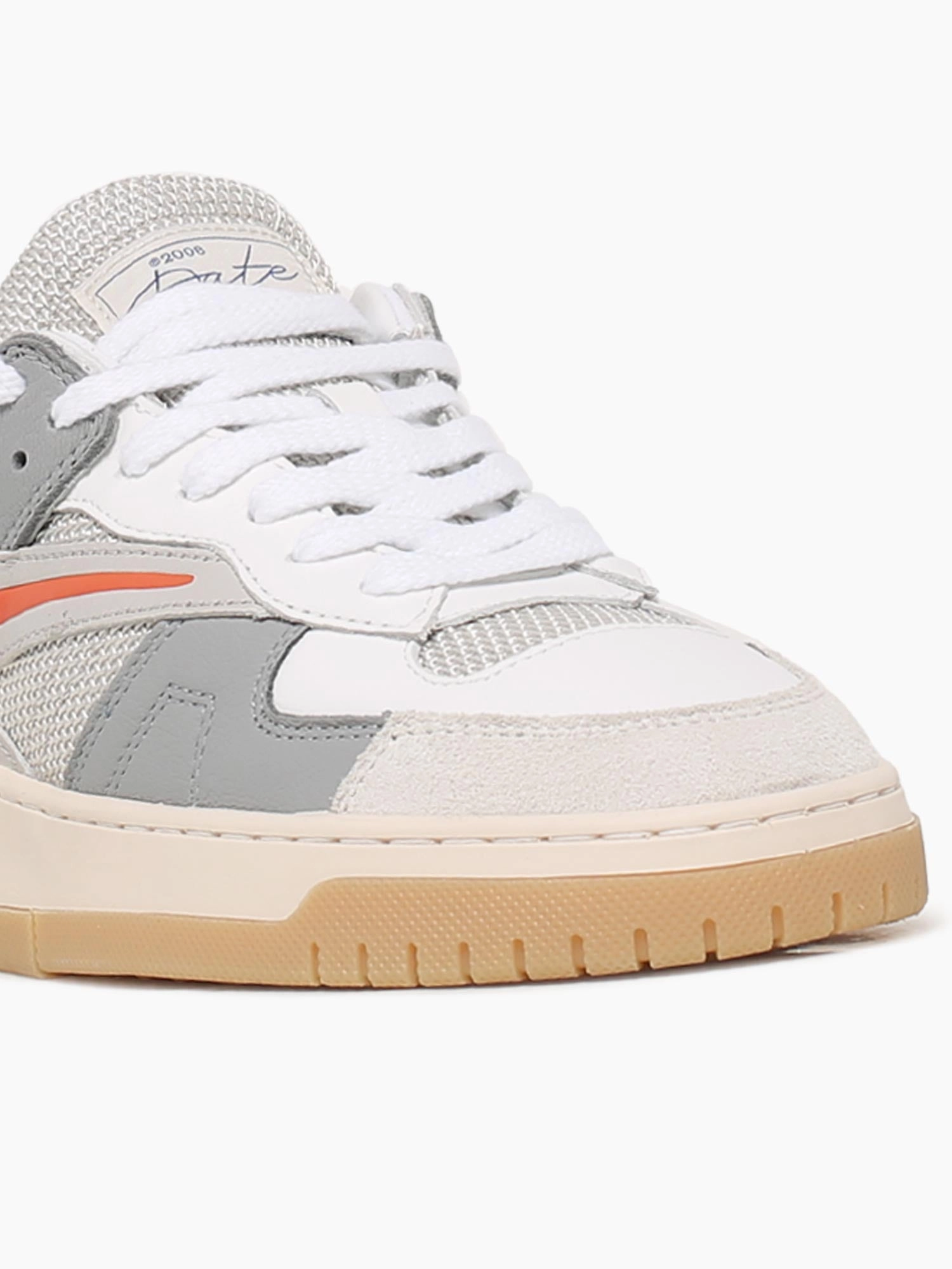 Waterproof Flat Shoes Torneo White Red leather